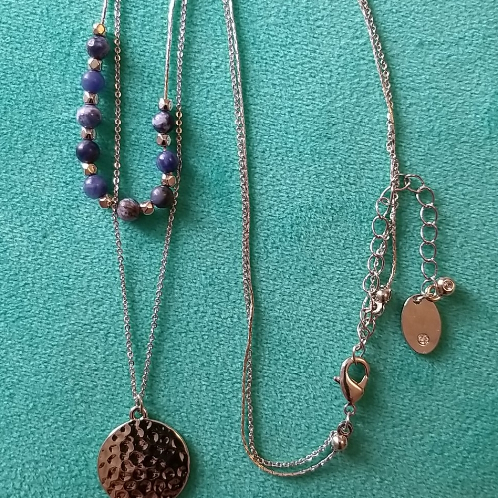 SODALITE Stone Necklace - Picture 2 of 5